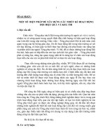 SKKN một số biện pháp để xây dựng các thiết kế hoạt động đội hiệu quả và khả thi 