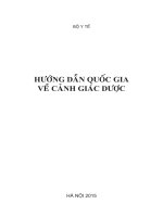 HƯỚNG DẪN QUỐC GIA VỀ CẢNH GIÁC DƯỢC