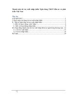 Thanh toán tài trợ xuất nhập khẩu Ngân hàng TMCP Đầu tư và phát triển Việt Nam