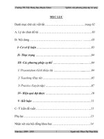 SKKN nghiên cứu phương pháp dạy từ vựng 