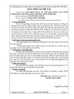 SKKN giải pháp quản lý, chỉ đạo nâng cao chất lượng học sinh yếu kém ở trường trung học cơ sở ninh điền 