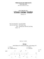 BÀI tập lớn SBVL số 2 TÍNH dầm THÉP, đại học GTVT 