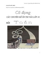 cô đọng các chuyên đề ôn thi vào lớp 10 môn toán