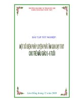 SKKN tiểu luận một số biện pháp luyện phát âm qua dậy thơ cho trẻ mẫu giáo 5  6 tuổi 