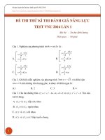 Đề thi tử kỳ thi đánh giá năng lực vào đại học quốc gia hà nội   tư duy định lượng