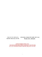 SKKN đổi mới chỉ đạo hoạt động sinh hoạt chuyên môn của các tổ chuyên môn ở trường trung học cơ sở số 2 tân mỹ 