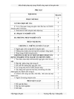 SKKN một số biện pháp xây dựng tổ khối vững mạnh về chuyên môn 