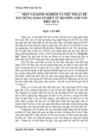 SKKN một vài kinh nghiệm và thủ thuật để xây dựng giáo án điện tử bộ môn anh văn hiệu quả 