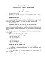 hướng dẫn tính toán chỉ số chất lượng nước