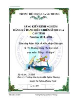 SKKN một số biện pháp giáo dục và rèn luyện kỹ năng sống cho học sinh qua môn tiếng việt lớp 4 