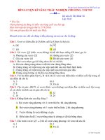 Trắc nghiệm Toán vecto 10 chương 1