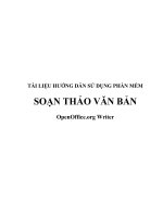 TÀI LIỆU HƯỚNG DẪN SỬ DỤNG PHẦN MỀM SOẠN THẢO VĂN BẢN