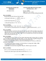 Đề thi tuyển sinh lớp 10 môn toán năm 2016 2017 Sở GDĐT Bình Định