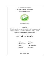 Tình hình mắc bệnh viêm phổi ở lợn thịt tại trại ông hà duy văn   thành phố sông công   tỉnh thái nguyên và phác đồ điều trị  
