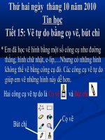 Vẽ tự do bằng cọ vẽ, bút chì 