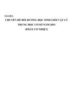 tài liệu cơ nhiệt bồi dưỡng học sinh giỏi Lý THCS