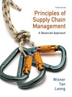 Principles of supply chain management 3rd wisner  tan leong