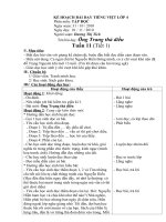 Kế hoạch bài dạy tiếng việt lớp 4 phân môn tập đọc   tuần 11 đến 16 