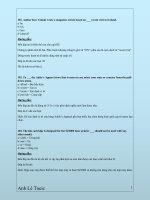giải bài thi TOEIC PART 5 mà chỉ cần nhìn đáp án