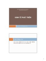 Slide Kinh tế phát triển chương 4 cô Bảo Trâm Đại học Ngoại thương