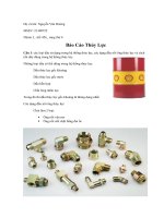 Báo cáo Thí Nghiệm Thủy Lực Khí nén