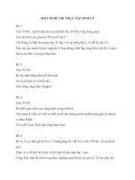 Một số đề thi thực tập lí sinh