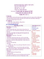 Kế hoạch bài dạy tiếng việt lớp 4 phân môn tập làm văn  tuần 19 đến 27 (3) 