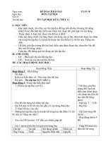 Kế hoạch bài dạy tiếng việt lớp 4 tuần 18 