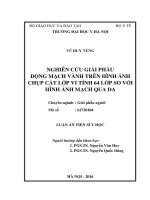 Nghiên cứu giải phẫu động mạch vành trên hình ảnh cắt lớp vi tính 64 lớp, so với hình ảnh chụp mạch qua da (FULL TEXT)