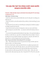 Tài liệu ôn thi công chức nhà nước ngạch Chuyên viên & Chuyên viên chính