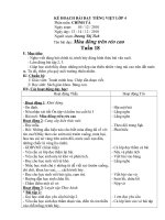 Kế hoạch bài dạy tiếng việt lớp 4 phân môn chính tả   tuần 18 đến 26 