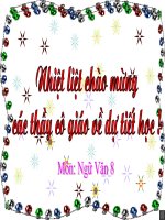 Tiết 40   ngữ văn 8(nói giảm, nói tránh) 