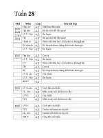 Lịch báo giảng tiếng việt lớp 4 