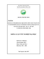 Đánh giá tình hình mắc hội chứng tiêu chảy ở lợn con từ sơ sinh đến 30 ngày tuổi được nuôi tại trại lợn nái nguyễn thanh lịch   ba vì – hà nội và phương pháp điều trị 