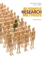 BUSINESS RESEARCH METHODS 8th ed ZIKMUND BABIN CARR GRIFFIN