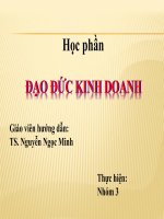 Slide thuyết trình đạo đức kinh doanh
