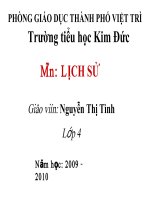 NHÀ hậu lê và VIỆC QUẢN lý đất nước 