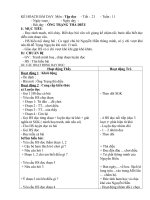 Kế hoạch bài dạy môn tập đọc  lớp 4  tuần 11 đến tuần 24 