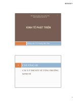 Slide Kinh tế phát triển chương 3 cô Bảo Trâm Đại học Ngoại thương