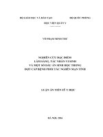 Nghiên cứu đặc điểm lâm sàng, tác nhân vi sinh và một số dấu ấn sinh học trong đợt cấp bệnh phổi tắc nghẽn mạn tính