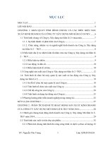 Lập kế hoạch lao động và tiền lương năm 2015 của công ty xây dựng mỏ hầm lò 2 vinacomin