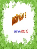 Tiết 65  ngữ văn 8(ông đồ) 