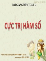 Bài giảng bài cực trị hàm số giải tích 12  3 