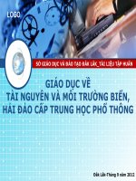 TÀI LIỆU TẬP HUẤN GIÁO DỤC VỀ TÀI NGUYÊN VÀ MÔI TRƯỜNG BIỂN, HẢI ĐẢO CẤP TRUNG HỌC PHỔ THÔNG