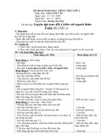 Kế hoạch bài dạy tiếng việt lớp 4 phân môn tập làm văn   tuần 11 đến 18 