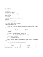 TÍNH TOÁN THIẾT kế cụm LY hợp