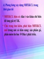 bài giảng chính sách thương mại quốc tế chương 10 part 2  phương hướng xây dựng MHXKCL trong thời gian tới 