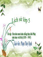 ôn tập bài 11- hơn 80 năm thực dân pháp xâm lược và đô hộ