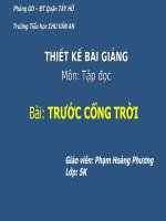 tập đọc trước cổng trời 