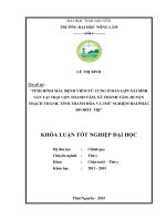 Tình hình mắc bệnh viêm tử cung ở đàn lợn nái sinh sản nuôi tại trại lợn thanh tâm, xã thành tâm   huyện thạch thành   tỉnh thanh hóa và thử nghiệm hai phác đồ điều trị 